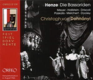 Henze H W - Bassariden (Die) in der Gruppe CD bei Bengans Skivbutik AB (2042692)