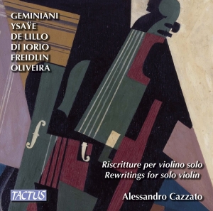Alessandro Cazzato - Rewritings For Solo Violin in der Gruppe CD bei Bengans Skivbutik AB (2109800)