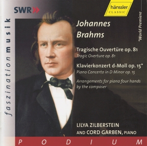 Brahms Johannes - Klavierkonzert D-Moll Op. 15/Tragis in der Gruppe CD bei Bengans Skivbutik AB (2250698)