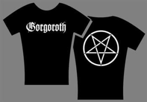 Gorgoroth - T/S Girlie Pentagram (L) in der Gruppe MERCH bei Bengans Skivbutik AB (2284859)