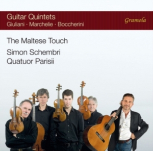 Quatuor Parisii Simon Schembri - The Maltese Touch - Guitar Quintets in der Gruppe CD bei Bengans Skivbutik AB (2298908)