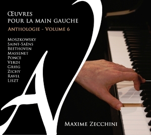 Maxime Zecchini - Left-Hand Piano Works 6 in der Gruppe CD bei Bengans Skivbutik AB (2370328)