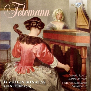 Valerio Losito Federico Del Sordo - 6 Violin Sonatas, Frankfurt 1715 in der Gruppe CD bei Bengans Skivbutik AB (2384981)