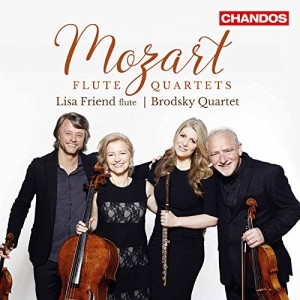 Lisa Friend Brodsky Quartet - Flute Quartets in der Gruppe CD bei Bengans Skivbutik AB (2396340)