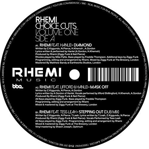 Rhemi - Choice Cuts 1 in der Gruppe VINYL / Dans/Techno bei Bengans Skivbutik AB (2461829)