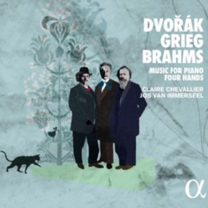 Brahms Johannes Dvorák Antonin - Music For Piano Four Hands in der Gruppe CD bei Bengans Skivbutik AB (2482666)