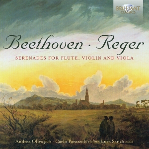 Beethoven Ludwig Van Reger Max - Serenades For Flute, Violin And Vio in der Gruppe Externt_Lager / Naxoslager bei Bengans Skivbutik AB (2491279)