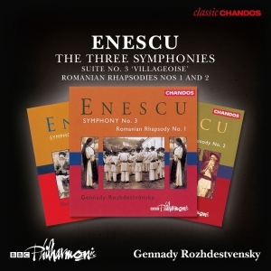 Bbc Philharmonic Orchestra Gennady - Enescu: The Three Symphonies (3 Cd) in der Gruppe CD bei Bengans Skivbutik AB (2495080)