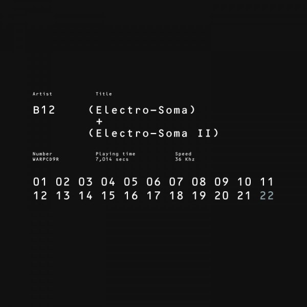 B12 - Electro-Soma I + Ii Anthology in der Gruppe CD / Bestseller bei Bengans Skivbutik AB (2525782)