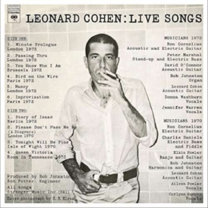 Cohen Leonard - Leonard Cohen: Live Songs in der Gruppe Minishops / Leonard Cohen bei Bengans Skivbutik AB (2549549)