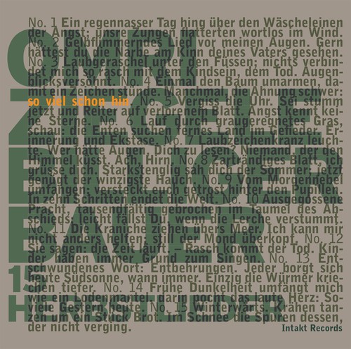 Omri Ziegele Billiger Bauer - So Viel Schon Hin - 15 Herbstlieder in der Gruppe CD / Jazz/Blues bei Bengans Skivbutik AB (2557497)