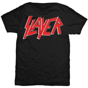Slayer Classic Logo Men's Black T Shirt: - T-shirt XL in der Gruppe MERCHANDISE / T-shirt / Hårdrock bei Bengans Skivbutik AB (2628858r)