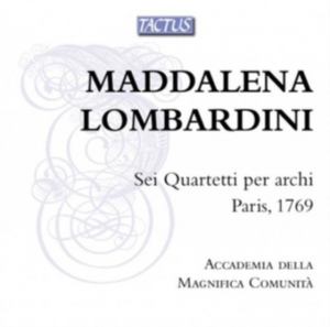 Lombardini Maddalena - Six String Quartets, Paris 1769 in der Gruppe CD bei Bengans Skivbutik AB (2721360)