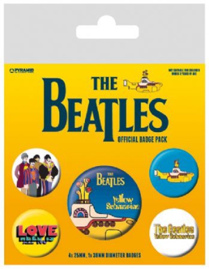 The Beatles - The Beatles (Yellow Submarine) Badge Pac in der Gruppe Minishops / Beatles bei Bengans Skivbutik AB (2988074)