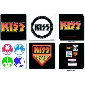 Kiss - 4 Piece Set In Presentation Box Coaster in der Gruppe Minishops / Kiss bei Bengans Skivbutik AB (301530)