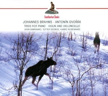 Damgaard John Tutter Givskov Harro - Brahms/Dvorak: Trios For Piano in der Gruppe CD / Bestseller bei Bengans Skivbutik AB (3042195)