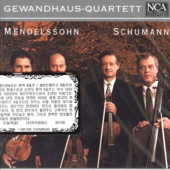 Gewandhaus-Quartett - Mendelssohn,Schumann: Streich- in der Gruppe CD / Bestseller bei Bengans Skivbutik AB (3043415)
