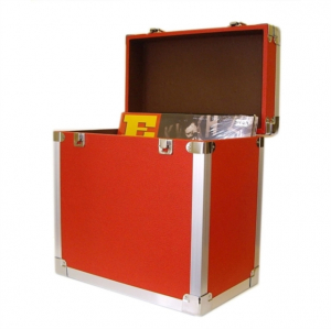 Record Storage Case - Red in der Gruppe VINYL / Vinyl Zubehör bei Bengans Skivbutik AB (3115345)