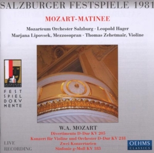 Mozart - Sf Matineen Hager in der Gruppe CD bei Bengans Skivbutik AB (3187360)