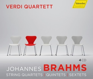 Brahms Johannes - String Quartets, Quintets, Sextets in der Gruppe Externt_Lager / Naxoslager bei Bengans Skivbutik AB (3223882)