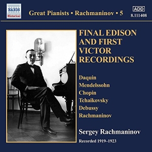 Rachmaninov Sergey - Final Edison And First Victor Recor in der Gruppe CD bei Bengans Skivbutik AB (3272722)