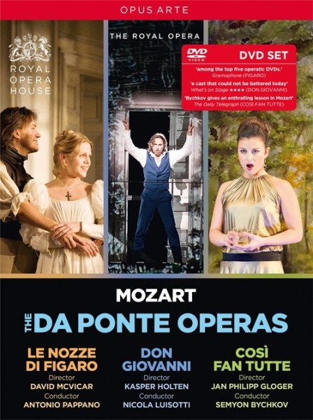Mozart W A - The Da Ponte Operas (4 Dvd) in der Gruppe Externt_Lager / Naxoslager bei Bengans Skivbutik AB (3307307)
