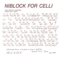 Niblock Phill - Niblock For Celli in der Gruppe VINYL / Pop bei Bengans Skivbutik AB (3309760)