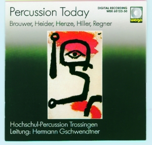 Regner Brouwer Henze Heider + - Percussion Today in der Gruppe CD bei Bengans Skivbutik AB (3311248)