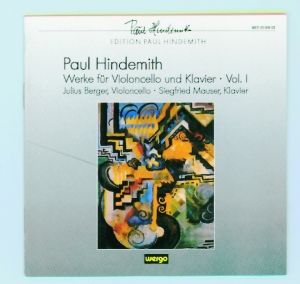 Hindemith Paul - Works For Cello And Piano, Vol. 1 in der Gruppe CD bei Bengans Skivbutik AB (3311250)