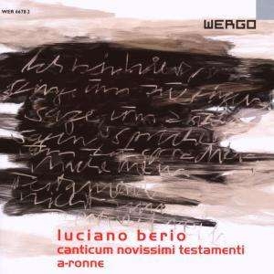 Berio Luciano - Ccanticum Novissimi Testamenti A-R in der Gruppe CD bei Bengans Skivbutik AB (3329200)
