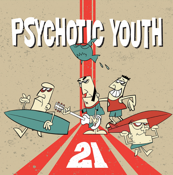 Psychotic Youth - 21 (Black Vinyl LP) in der Gruppe VINYL / Rock bei Bengans Skivbutik AB (3466611)