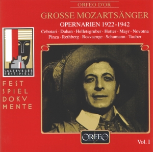 Mozart W A - Grosse Mozartsänger, Vol. 1 in der Gruppe CD bei Bengans Skivbutik AB (3489932)