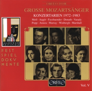 Mozart W A - Grosse Mozartsänger, Vol. 5 in der Gruppe CD bei Bengans Skivbutik AB (3489936)