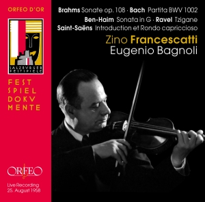 Various - Zino Francescatti, Live Recording S in der Gruppe CD bei Bengans Skivbutik AB (3489952)