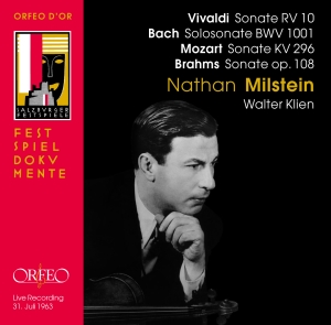 Bach / Brahms / Mozart - Nathan Milstein, Live Recording 196 in der Gruppe CD bei Bengans Skivbutik AB (3489959)