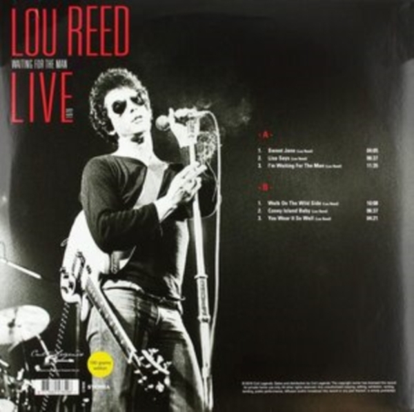 Lou Reed - Waiting For The Man Live 1976 (180G) in der Gruppe VINYL / Rock bei Bengans Skivbutik AB (3513020)