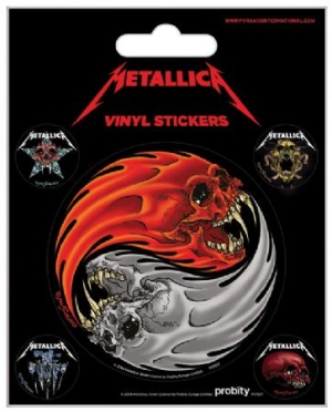 Metallica - Metallica (Yin & Yang Skulls - Pushead) in der Gruppe MERCH bei Bengans Skivbutik AB (3587722)