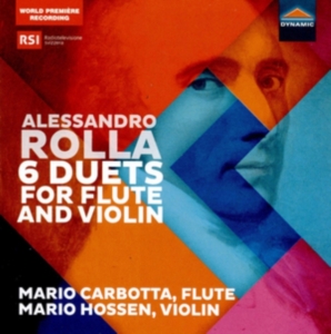 Rolla Alessandro - 6 Duets For Flute And Violin in der Gruppe CD bei Bengans Skivbutik AB (3597458)