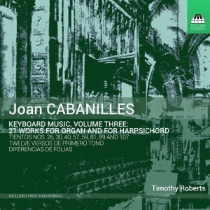 Cabanilles Joan - Keyboard Music, Vol. 3 in der Gruppe CD bei Bengans Skivbutik AB (3597483)