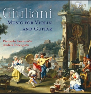 Giuliani Mauro - Music For Violin And Guitar in der Gruppe CD bei Bengans Skivbutik AB (3637459)