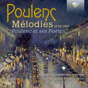Poulenc Francis - Melodies 1939-1961 in der Gruppe CD bei Bengans Skivbutik AB (3650852)