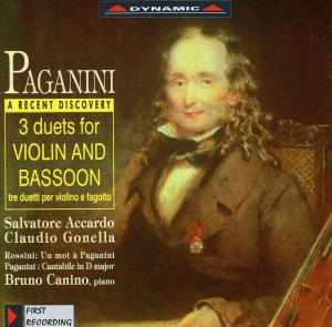 Paganini - Works For Violin And Bassoon in der Gruppe CD bei Bengans Skivbutik AB (3662172)