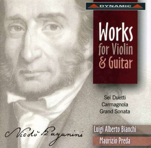 Paganini - Works For Violin And Guitar in der Gruppe CD bei Bengans Skivbutik AB (3662195)