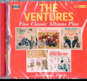 Ventures - Five Classic Albums Plus in der Gruppe CD / Pop-Rock bei Bengans Skivbutik AB (3664700)