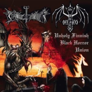 Black Beast/Bloodhammer - Unholy Finnish Blck Horror Union in der Gruppe VINYL bei Bengans Skivbutik AB (3664783)