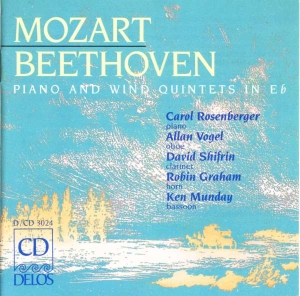 Mozart Wolfgang Amadeus Beethoven - Quintets For Piano And Winds in der Gruppe Externt_Lager / Naxoslager bei Bengans Skivbutik AB (3677358)