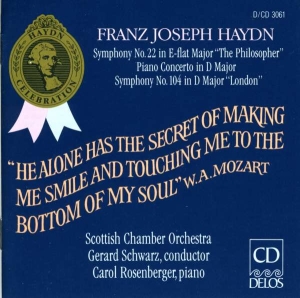 Haydn Franz Joseph - Symphonies 22 & 104 Piano Concerto in der Gruppe CD bei Bengans Skivbutik AB (3677387)