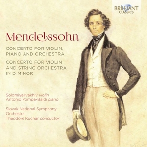 Mendelssohn Felix - Concerto For Violin And String Orch in der Gruppe CD bei Bengans Skivbutik AB (3704321)