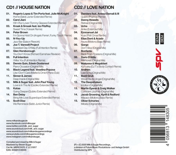 Various Artists - Milk & Sugar Winter Session 2020 in der Gruppe CD / Bestseller bei Bengans Skivbutik AB (3709526)