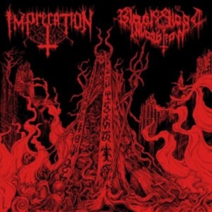 Imprecation / Black Blood Invocatio - Diabolical Flames Of The Ascended P in der Gruppe VINYL bei Bengans Skivbutik AB (3717805)